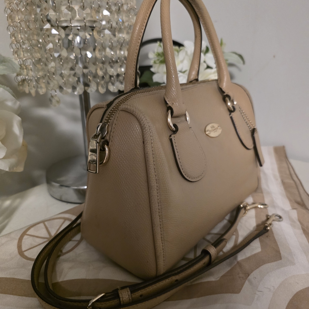 Coach Tan Leather Satchel